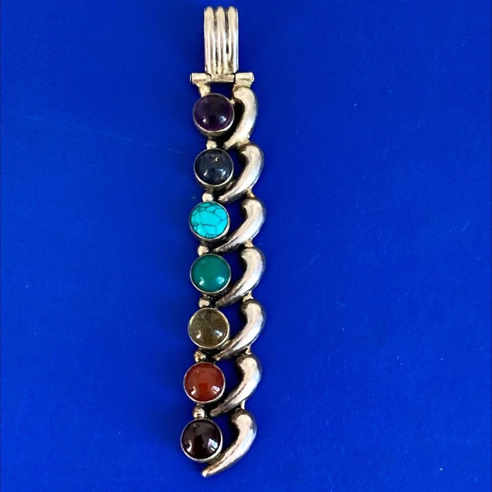Glowing 3-inch chakra pendant